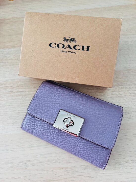 Coach Handbags - COACH Lilac Leather Wallet w/ Box | Gift Ready